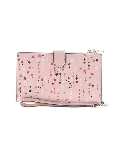 Pre-owned Kate Spade New York Leather Wristlet In Pink