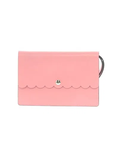 Pre-owned Kate Spade New York Leather Wristlet In Pink