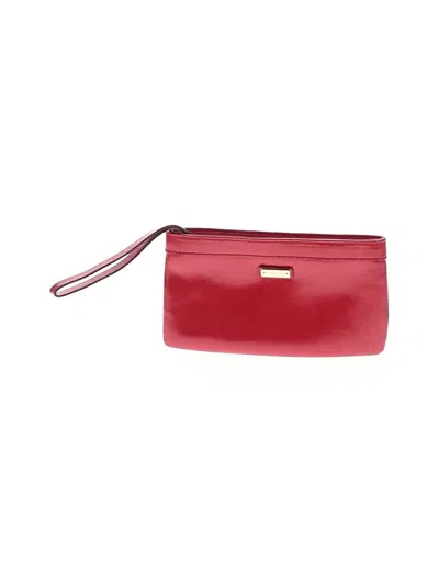 Pre-owned Kate Spade New York Leather Wristlet In Red