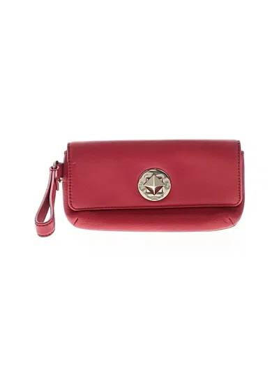 Pre-owned Kate Spade New York Leather Wristlet In Red