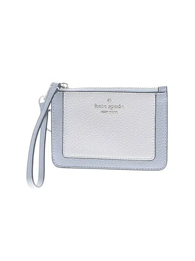 Kate Spade New York Leather Wristlet In Silver