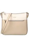 Kate Spade New York Leila Colorblocked Pebbled Leather Swingpack Crossbody In Brown