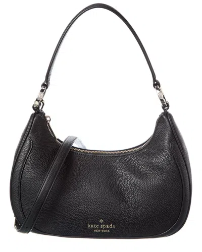 Kate Spade New York Leila Leather Shoulder Bag In Black