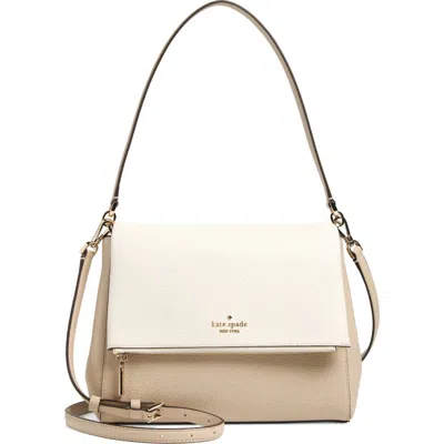 Kate Spade New York Leila Medium Flap Shoulder Bag In Light Sand Multi