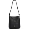 Kate Spade New York Leila Pebbled Leather Small Bucket Bag In Black