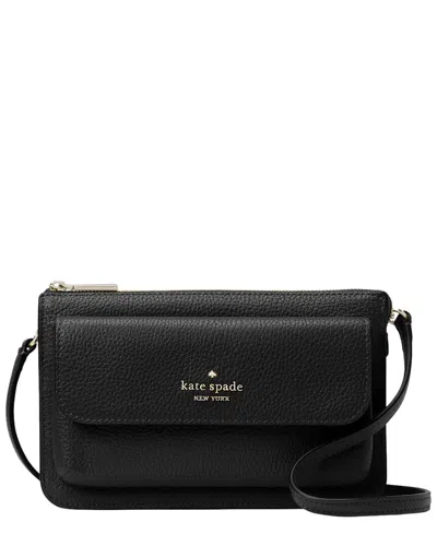 Kate Spade New York Leila Pebbled Leather Small Flap Crossbody