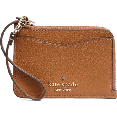 Kate Spade New York Leila Small Cardholder Wristlet In Brown