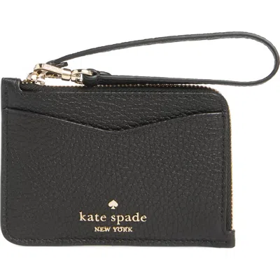 Kate Spade New York Leila Small Cardholder Wristlet In Black
