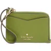 Kate Spade New York Leila Small Cardholder Wristlet In Green