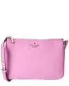 Kate Spade New York Leila Triple Gusset Leather Crossbody In Pink