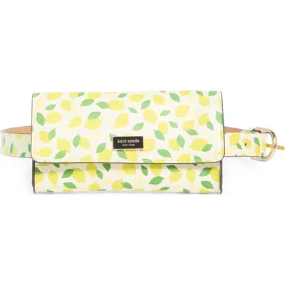 Kate Spade New York Lemon Toss Belt Bag In Lemon Print Fresh