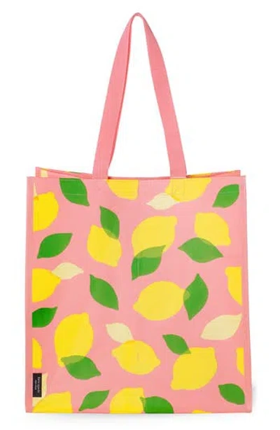Kate Spade New York Lemon Toss Grocery Tote In Coral