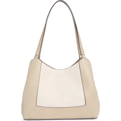Kate Spade New York Lena Colorblock Leather Shoulder Bag In White