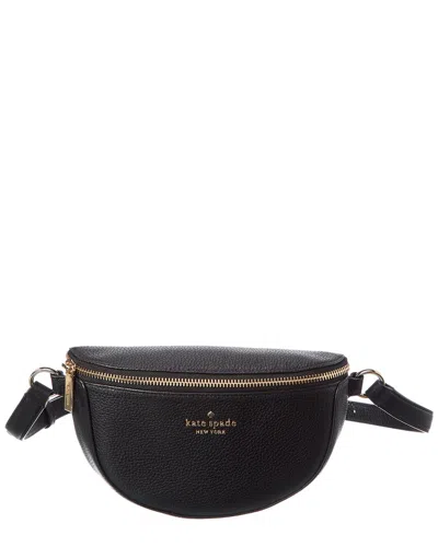 Kate Spade New York Lena Pebbled Leather Belt Bag In Black