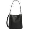 Kate Spade New York Lena Pebbled Leather Bucket Bag In Black