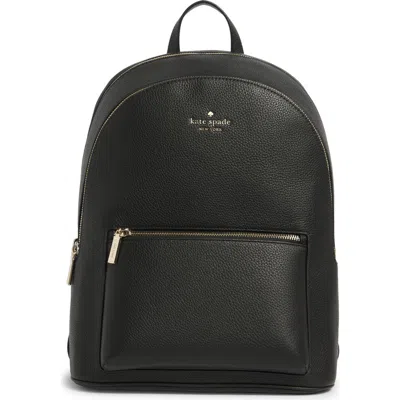 Kate Spade New York Lena Pebbled Leather Dome Backpack In Black