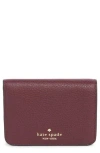 Kate Spade New York Lena Small Bifold Wallet In Burgundy