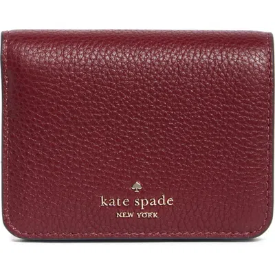 Kate Spade New York Lena Small Bifold Wallet In Cherry Juice
