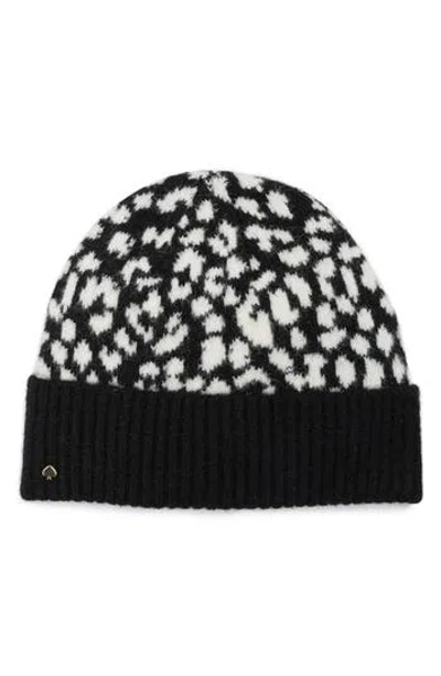 Kate Spade New York Leopard Beanie In Multi