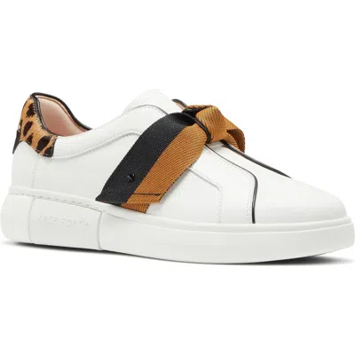Kate Spade New York Lexi Sneaker In Optic White/tobacco