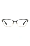 Kate Spade New York Lidia 54mm Rectangular Reading Glasses In Black