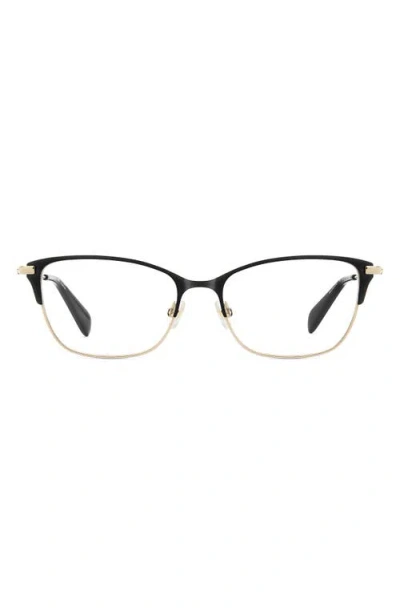 Kate Spade New York Lidia 54mm Rectangular Reading Glasses In Black