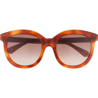 Kate Spade New York Lillian 53mm Round Sunglasses In Brown