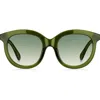 Kate Spade New York Lillian 53mm Round Sunglasses In Green