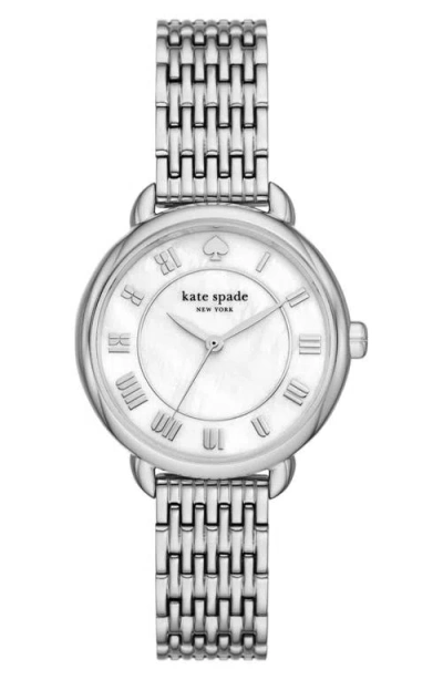 Kate Spade New York Lilly Avenue Bracelet Watch, 34mm In Silver
