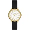 KATE SPADE KATE SPADE NEW YORK LILLY AVENUE LEATHER STRAP WATCH, 34MM