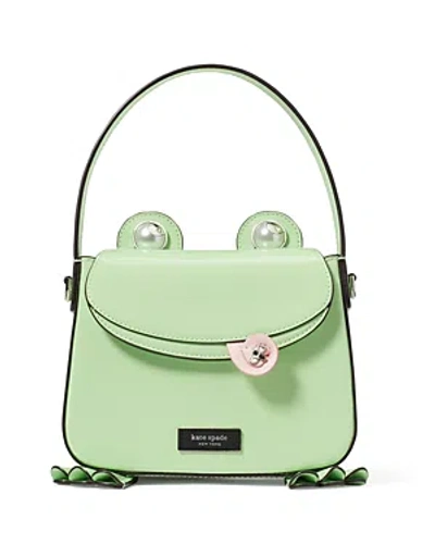 Kate Spade New York Lily Patent Leather 3d Frog Hobo Bag In Serene Green Multi