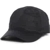 Kate Spade New York Linen Baseball Cap In Black
