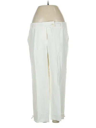 Pre-owned Kate Spade New York Linen Pants In White