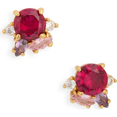 Kate Spade New York Little Gem Cluster Stud Earrings In Pink