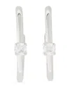 Kate Spade Little Luxuries Imitation Pearl Small Hoop Earrings, 1" In Silver