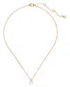 Kate Spade New York Little Luxuries Pendant Necklace In Gold/white