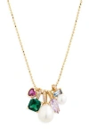 Kate Spade New York Little Mixed Charm Pendant Necklace In Gold
