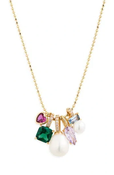 Kate Spade New York Little Mixed Charm Pendant Necklace In Gold