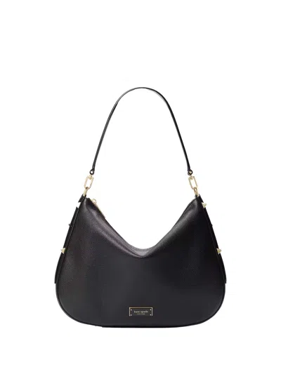 KATE SPADE KATE SPADE NEW YORK LIV LARGE BLACK LEATHER HOBO BAG