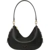 Kate Spade New York Liv Pebble Leather Convertible Shoulder Bag In Black