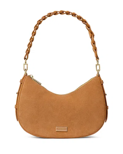 Kate Spade New York Liv Suede Convertible Shoulder Bag In Brown