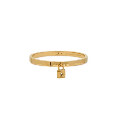 Kate Spade New York Lock And Spade Gold-plated Bracelet