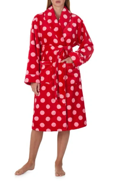 Kate Spade New York Long Fleece Robe In Multi