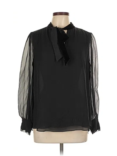 Pre-owned Kate Spade New York Long Sleeve Blouse In Black