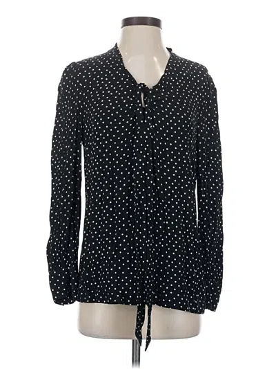 Pre-owned Kate Spade New York Long Sleeve Blouse In Black