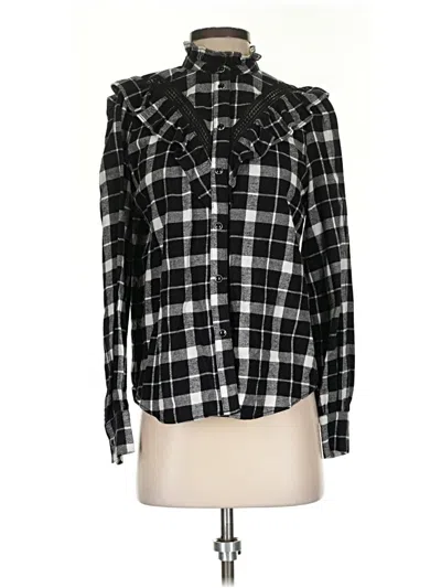 Pre-owned Kate Spade New York Long Sleeve Blouse In Black