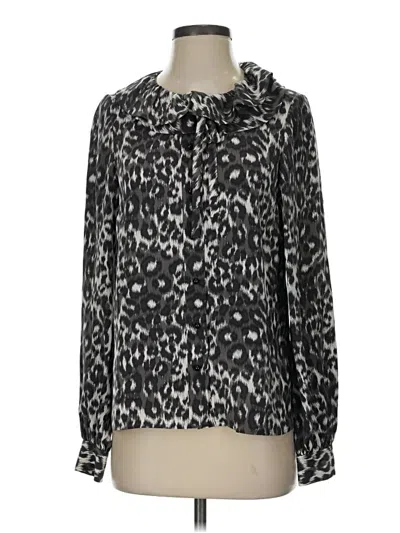 Pre-owned Kate Spade New York Long Sleeve Blouse In Black