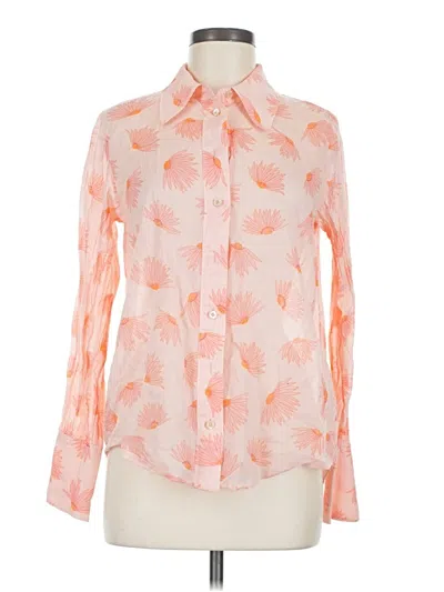 Pre-owned Kate Spade New York Long Sleeve Blouse In Orange