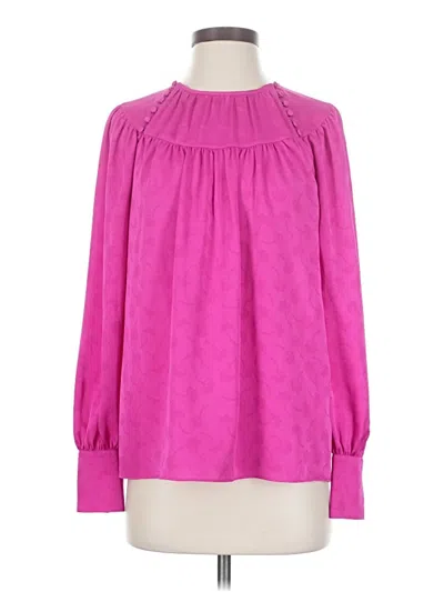 Pre-owned Kate Spade New York Long Sleeve Blouse In Pink