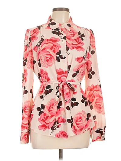 Pre-owned Kate Spade New York Long Sleeve Blouse In Pink